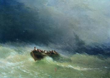 海の風景 Painting - イワン・アイヴァゾフスキー 難破船「海の波」